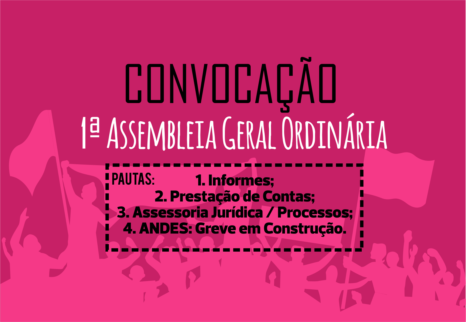 CONVOCAÇÃO 1º Assembleia Geral Ordinária (09/09/2019)